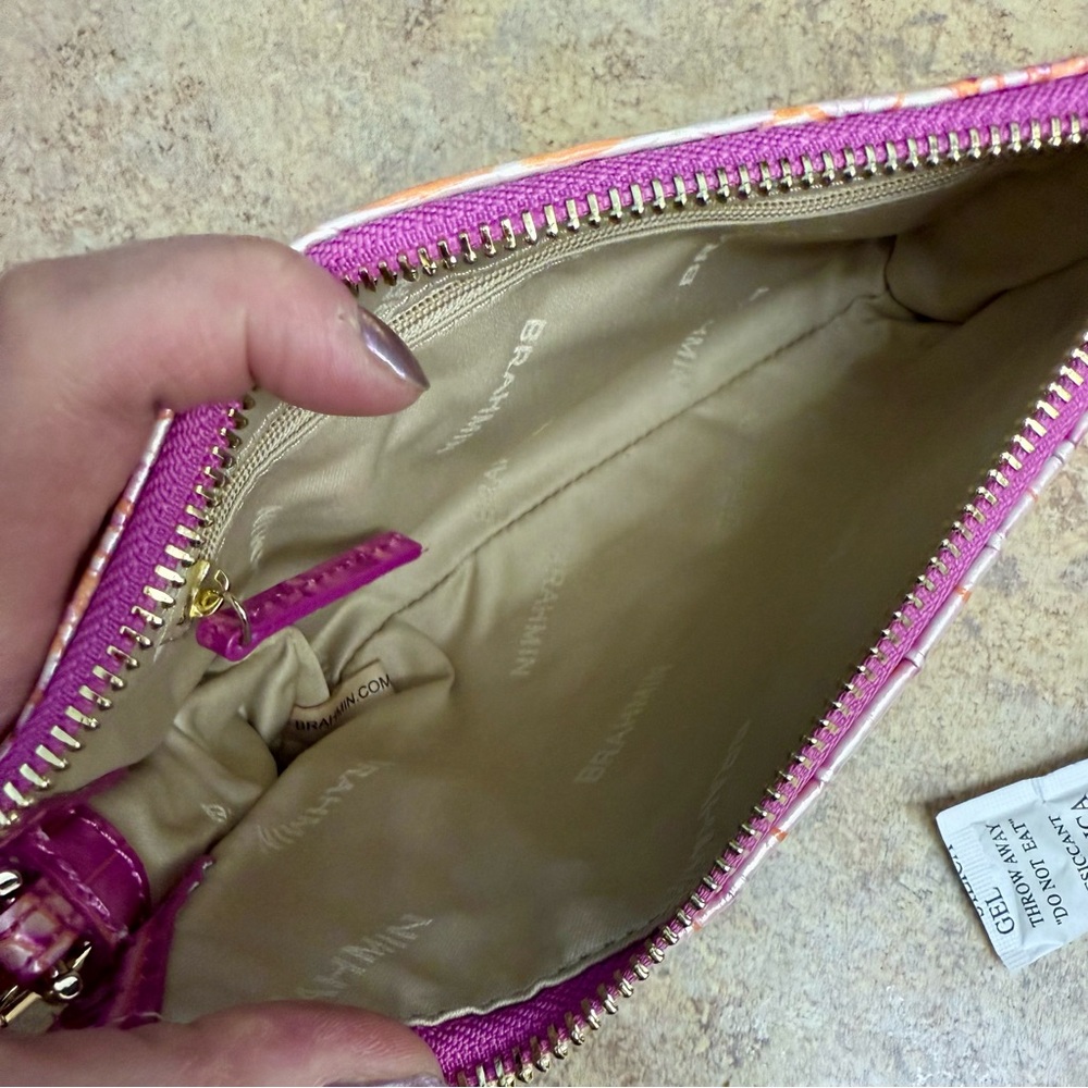 New Brahmin Daisy Peony pink purse - Picture 4 of 4